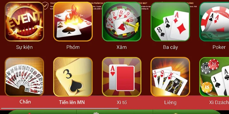 Top 4 tựa game bài được yêu thích nhất tại sảnh cược 98WIN